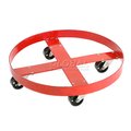 Global Industrial Steel Drum Dolly for 30 Gallon Drum, Rubber Wheels 600 Lb. Capacity 233886